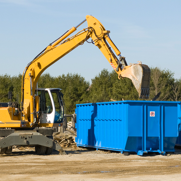 what size residential dumpster rentals are available in Alvarado